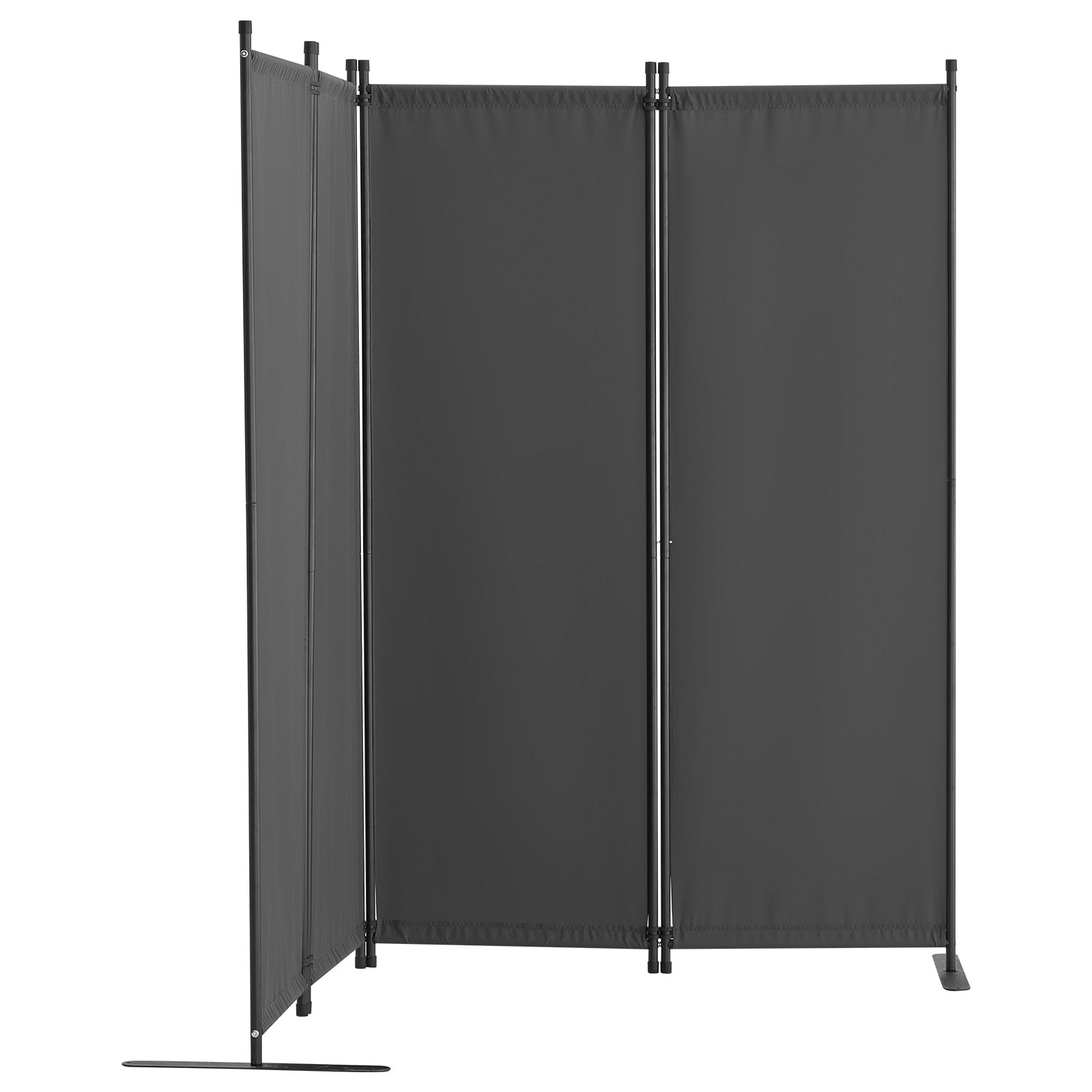 Fabric 4-panel Room Divider & Folding Privacy Screen For Home Office_voghion.com